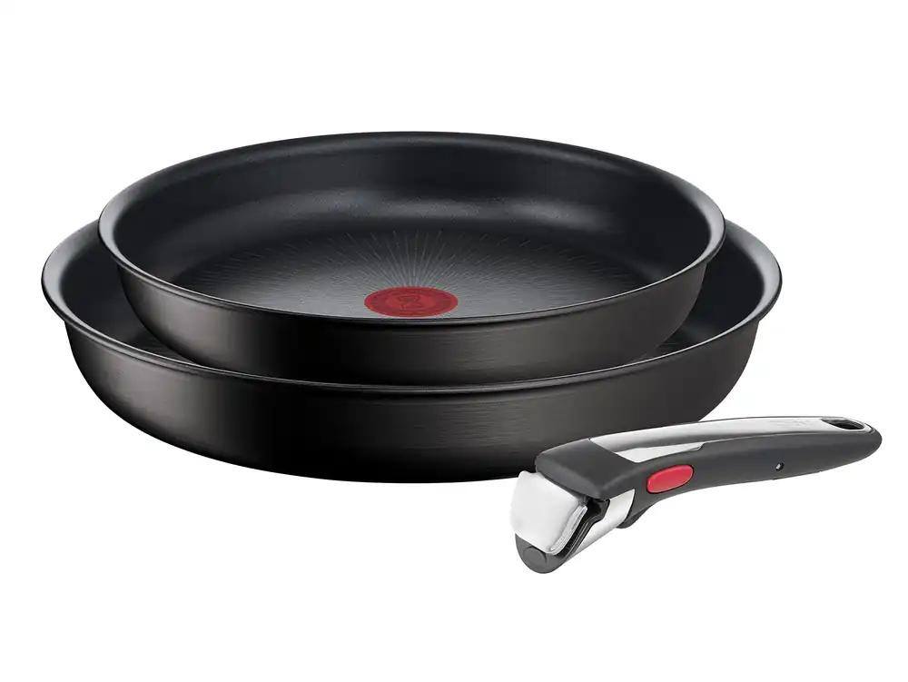 Tefal pannide komplekt, must, suur