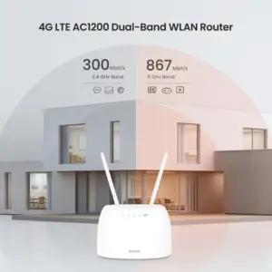 Tenda 4G07 4G LTE WLAN ruuter SIM-kaartidele (CAT4