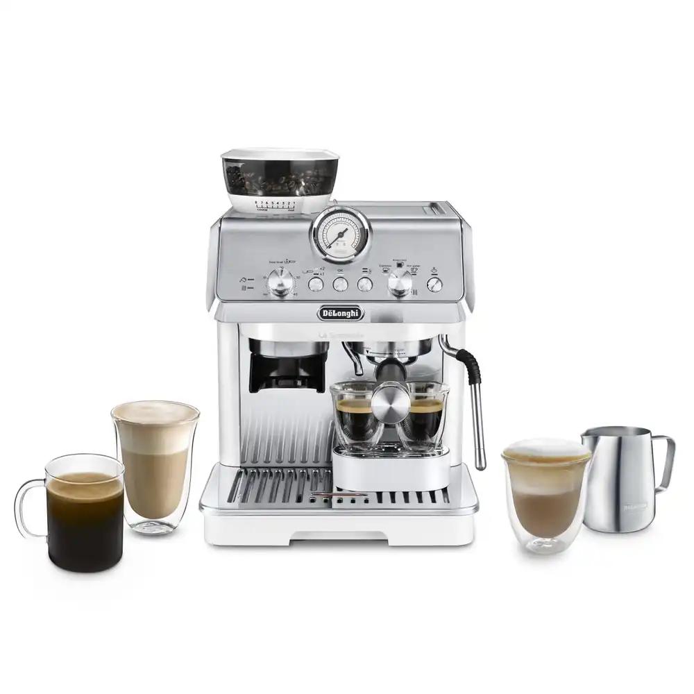 De’Longhi La Specialista Arte EC9155.W espressomasin – 8 jahvatamisastet, 15 baari, 3 temperatuuritaset, aurutoru, 1300 W, 1,5 l veepaak, valge, sisaldab barista komplekti