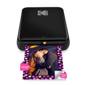 KODAK Step nutitelefoni fotoprinter – kaasaskantav mini värviline mobiilfotoprinter – ZINK 2x3” kleebitavad fotod – Bluetooth-ühilduvus iOS & Android seadmetega – lõbus redigeerimisrakendus – must