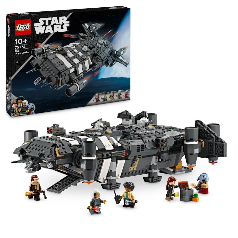 LEGO Star Wars: Skeleton Crew – Onyx Cinder mängukosmoselaev, ehitus- ja kogumismudel poistele ja tüdrukutele, sisaldab 5 tegelast, ideaalne kingitus fännidele alates 10. eluaastast (75374)