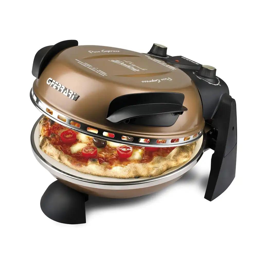 G3 Ferrari G10006 Pizzaahi – 1200 W, 400°C, tulekindel kivi (Ø 31 cm), 5-minutiline taimer, retseptiraamat, vask