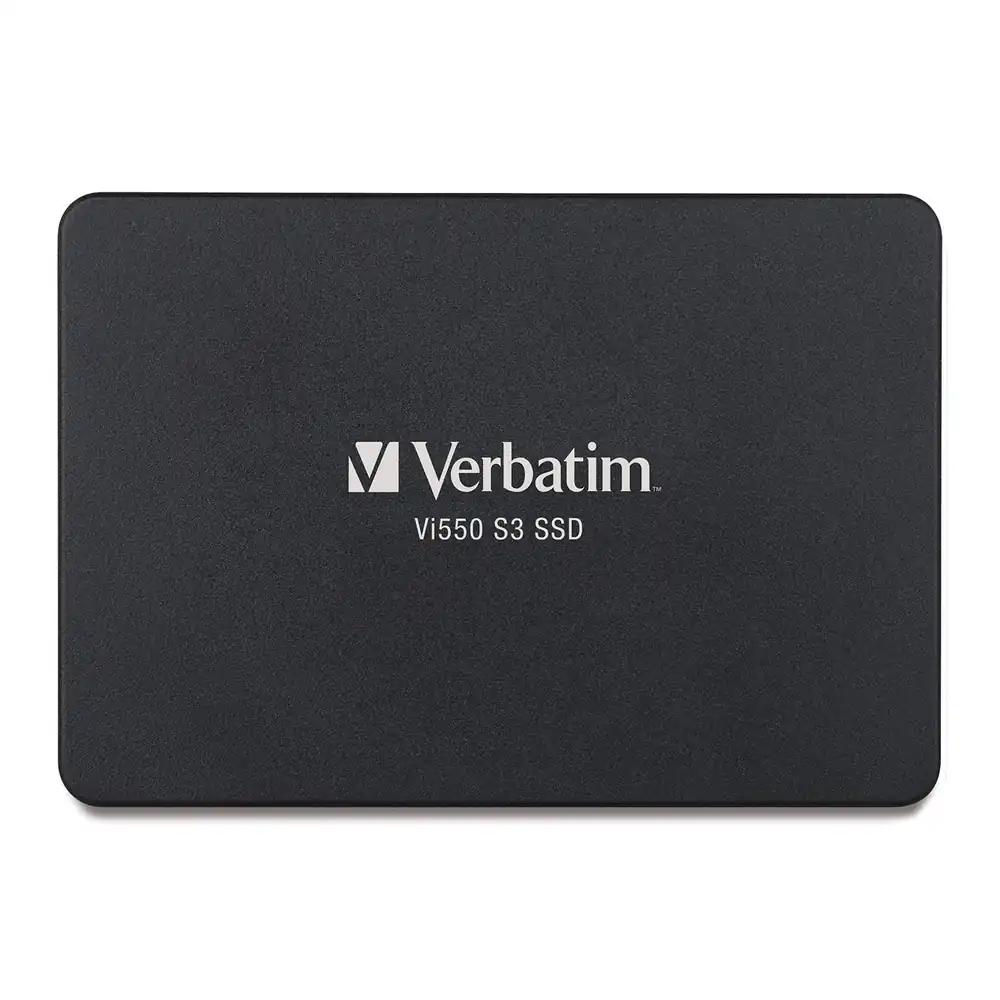 Verbatim Vi550 S3 SSD, sisemine SSD-ketas 2 TB andmemahuga, Solid State Drive 2,5” SATA III liidesega ja 3D-NAND-tehnoloogiaga, must