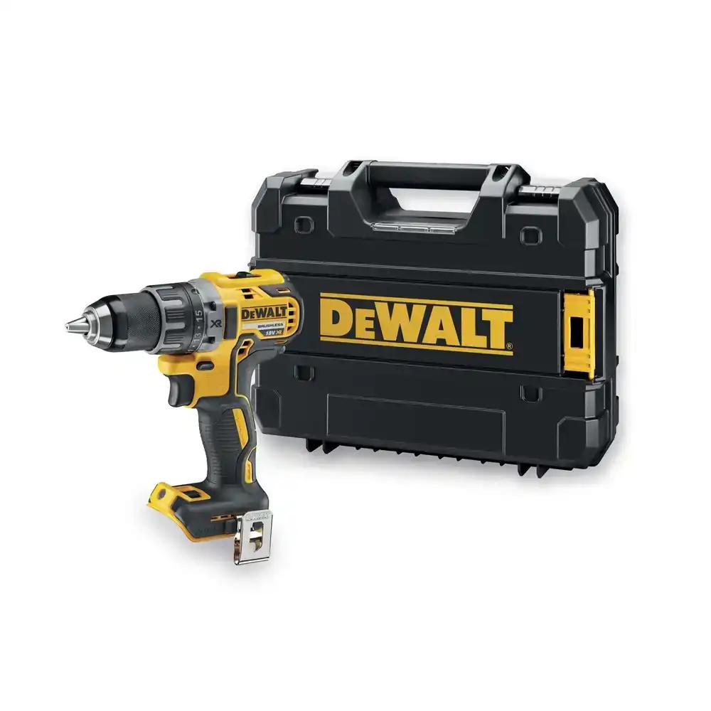 Dewalt 18V 2-käiguline akuga puurtrell DCD791NT (võimas täismetallist 2-käiguline reduktor, harjadeta mootor, 13 mm kiirpadrun, LED-valgusti, ilma aku ja laadijata)