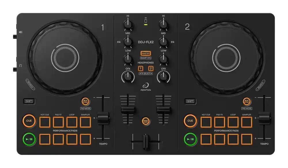 AlphaTheta DDJ-FLX2 Kompaktne 2-Kanaline DJ-Kontroller