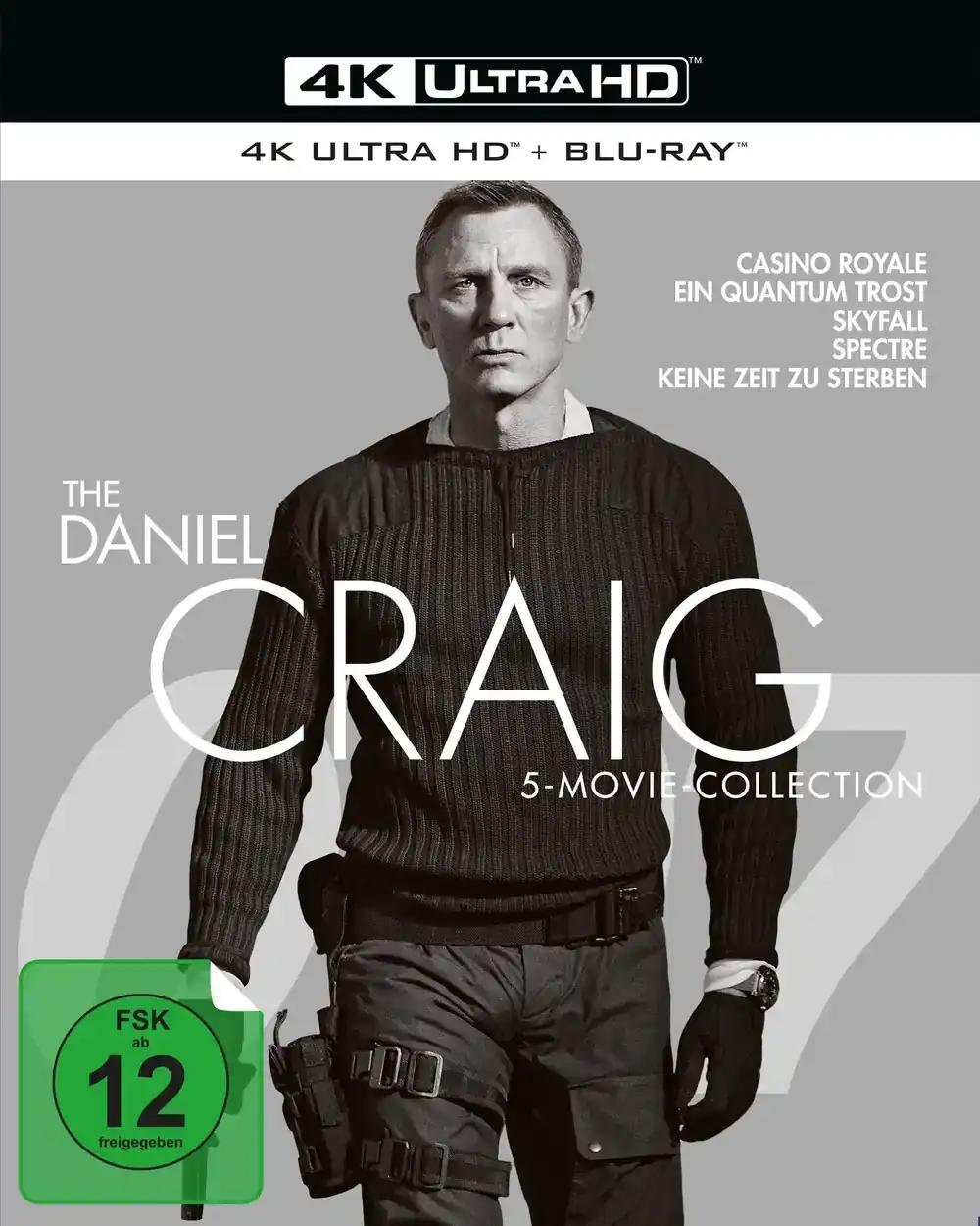 James Bond – Daniel Craigi 5-filmi kollektsioon (4K Ultra HD) (5 BR4K) (+ 5 Blu-ray2D)