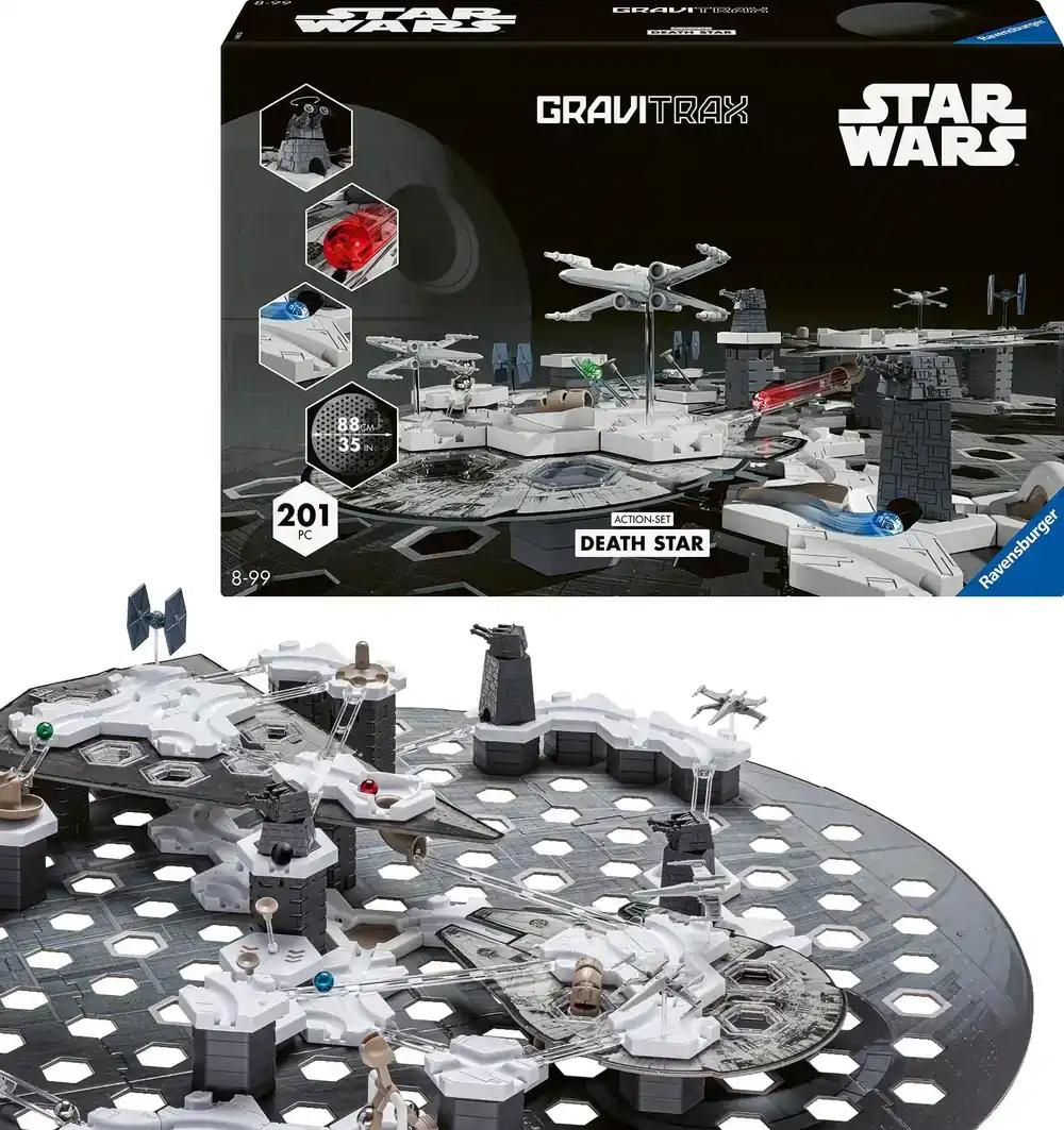 Ravensburger GraviTrax Star Wars Action-Komplekt Deathstar 23860 – GraviTrax stardikomplekt Sinu kuulirajale – Kuulirada ja konstruktsioonimänguasi alates 8. eluaastast, GraviTrax tarvikud iseseisvaks mängimiseks