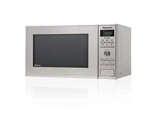 Panasonic NN-SD27HSGTG mikrolaineahi klaasist pöördalusega, 23 l, 1000 W, 10 automaatprogrammi, automaatne sulatus, 6 võimsustaset, taimer, digitaalne LED-ekraan, roostevaba teras & hõbedane