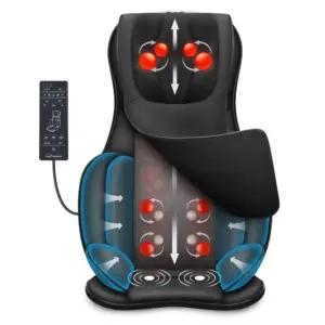 Snailax Shiatsu massaažipadi soojendusega, 8 rullikut, õhkkompressioon ja vibratsioon