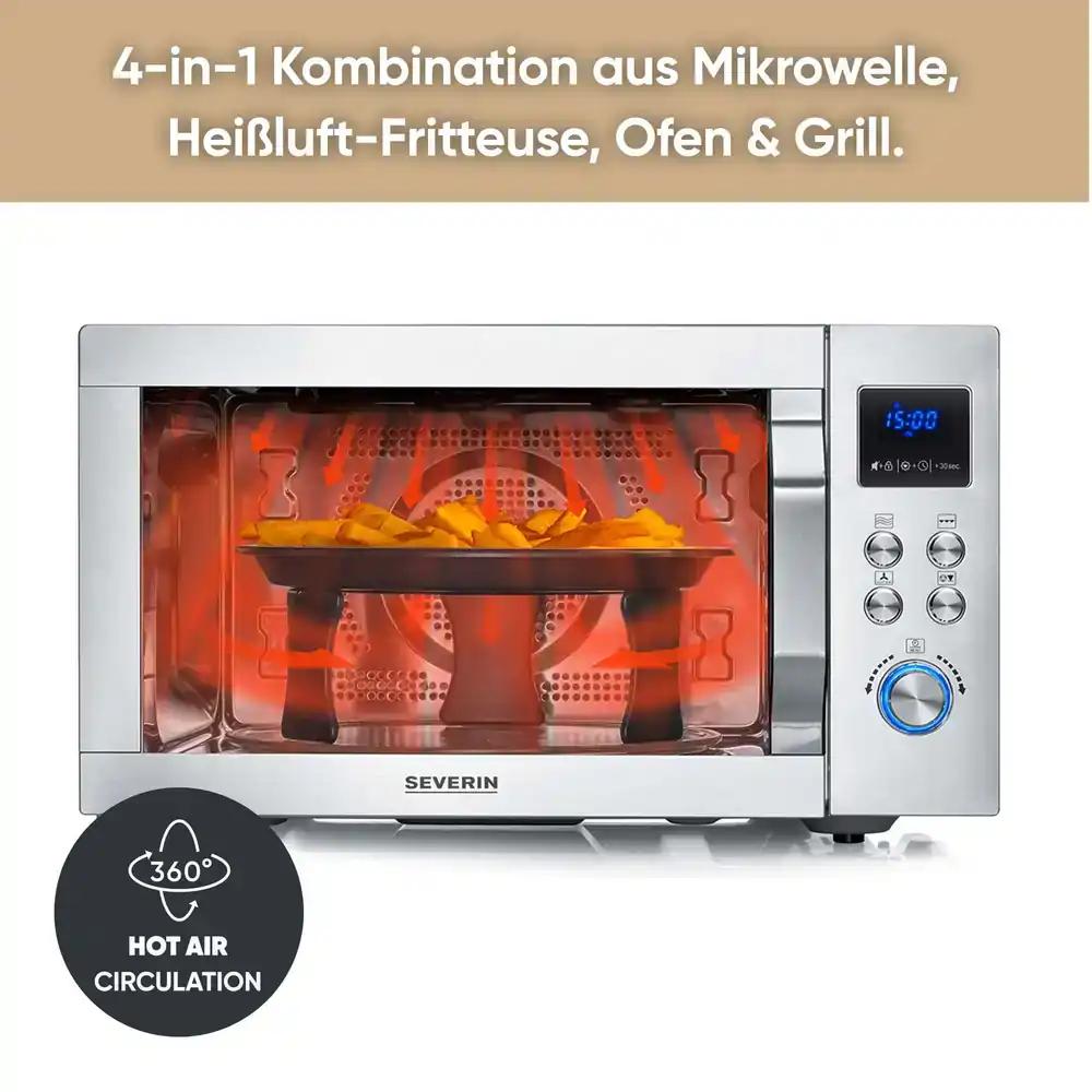 SEVERIN MW 7982 Crispy Wave 4-ühes mikrolaineahi, 25 l, kuumaõhk kuni 230 °C, pilt 2