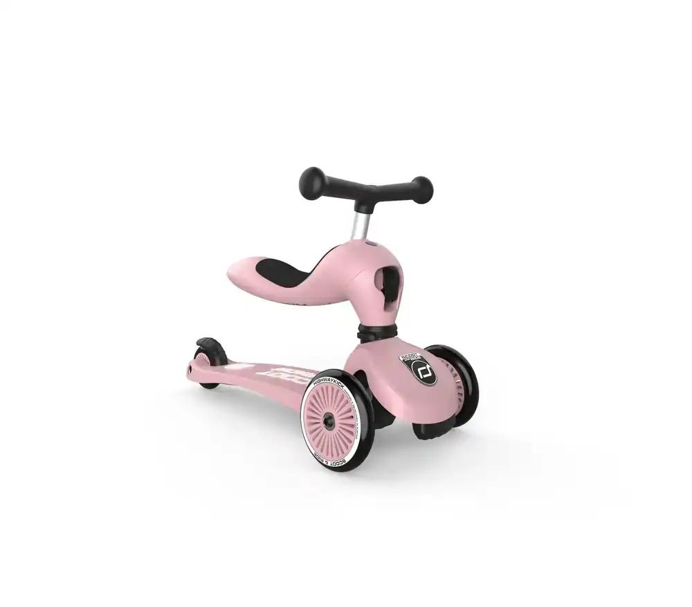 Scoot & Ride 3417 Highwaykick 1 – Roosa – Tõukeratas istmega