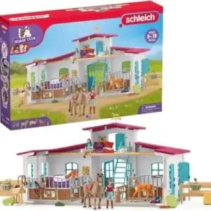 schleich Horse Club 42567 ratsatalu, 115-osaline hobusemängukomplekt, alates 5 aastast