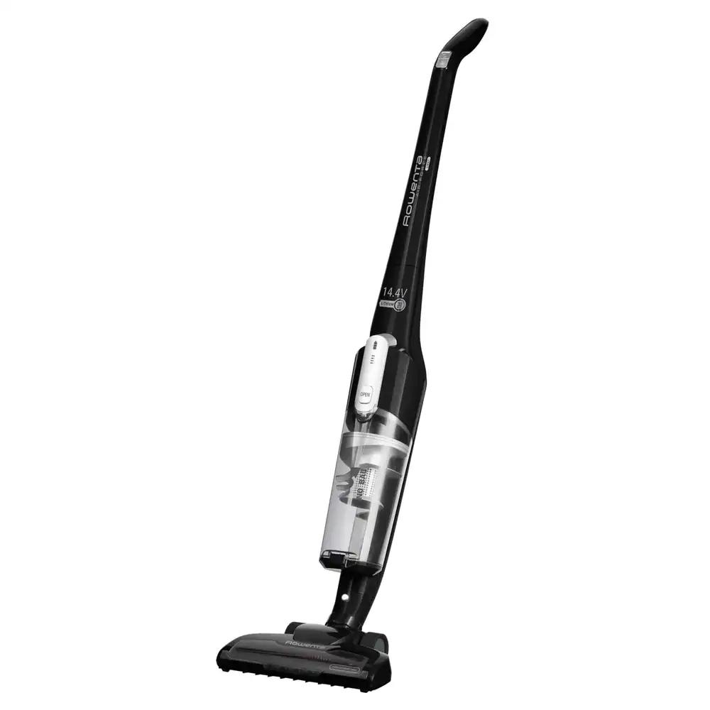 Rowenta Air Force Light juhtmevaba tolmuimeja, LED-valgustusega, 30 minutit tööaega, kotivaba, 14,4 V, kerge ja kompaktne disain, 2,3 kg, püsti seisev tolmuimeja, must, RH6545