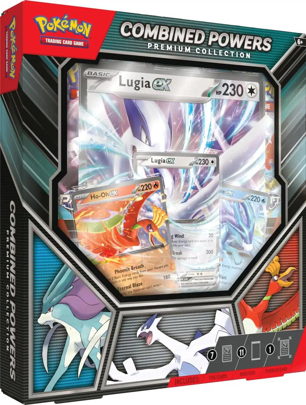 Pokémon Kogumiskaardimäng: Premium Kollektsioon Combined Powers – ingliskeelne (7 holograafilist kaarti, 1 ülisuur kaart & 11 boosterpakki)