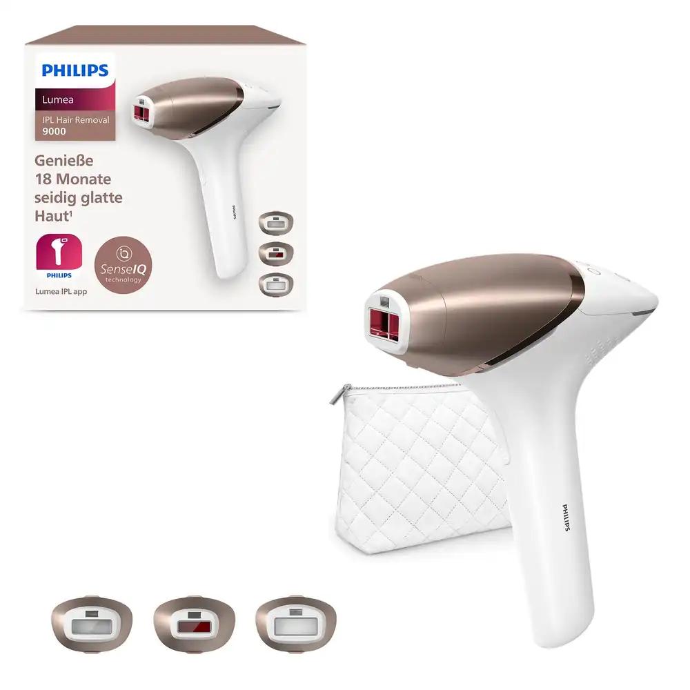 Philips Lumea IPL karvaeemaldusseade 9000 seeria – karvaeemaldusseade SenseIQ-tehnoloogiaga, 3 otsikut keha, näo ja täpsuse jaoks, juhtmevaba (mudel BRI955/00)