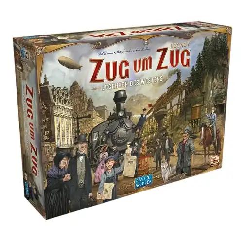 Days of Wonder, Ticket to Ride Legacy: Lääne Legendid, Pere lauamäng, 2-5 mängijat, Alates 10+ aastast, 20-90 minutit, Mitmevärviline