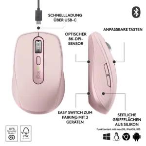 Logitech MX Anywhere 3S Kompaktne Juhtmevaba Hiir