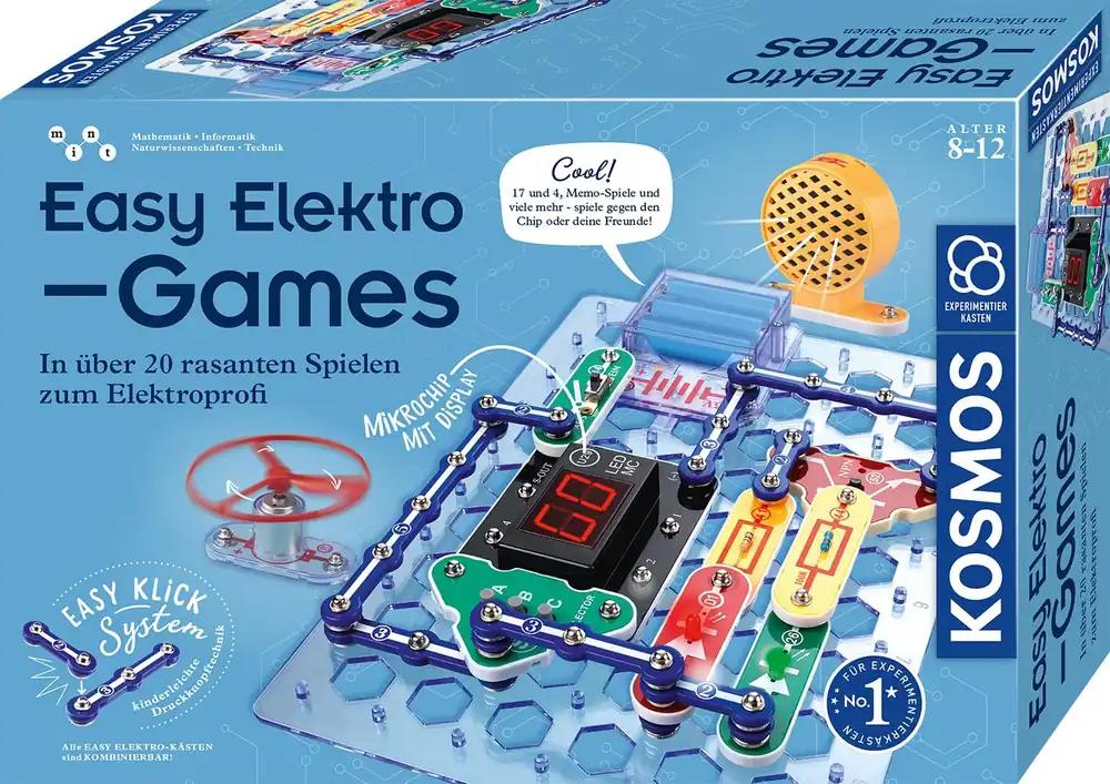 KOSMOS 620998 Easy Elektro – Mängud, lõbus õppimine elektriskeemide kohta programmeerides mini-mänge, elektroonika katsekomplekt, lastele vanuses 8 kuni 12 aastat