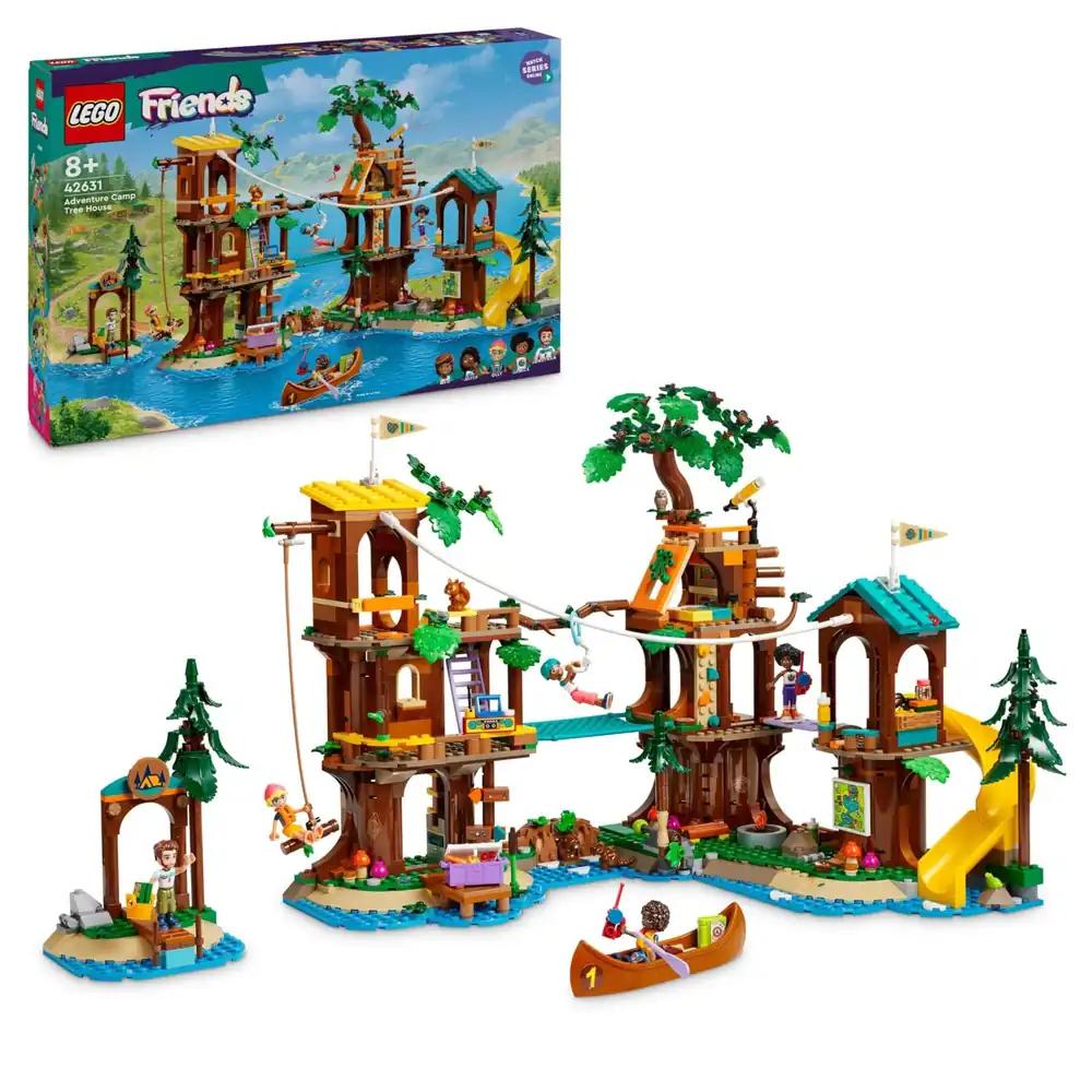 LEGO Friends Seikluslaagri Puuonn, Mängukomplekt Tüdrukutele ja Poistele alates 8. Eluaastast, 5 Mängufiguuri ja 5 Loomaga, Loov Mäng, Sportmänguasi, Nukumaja 42631