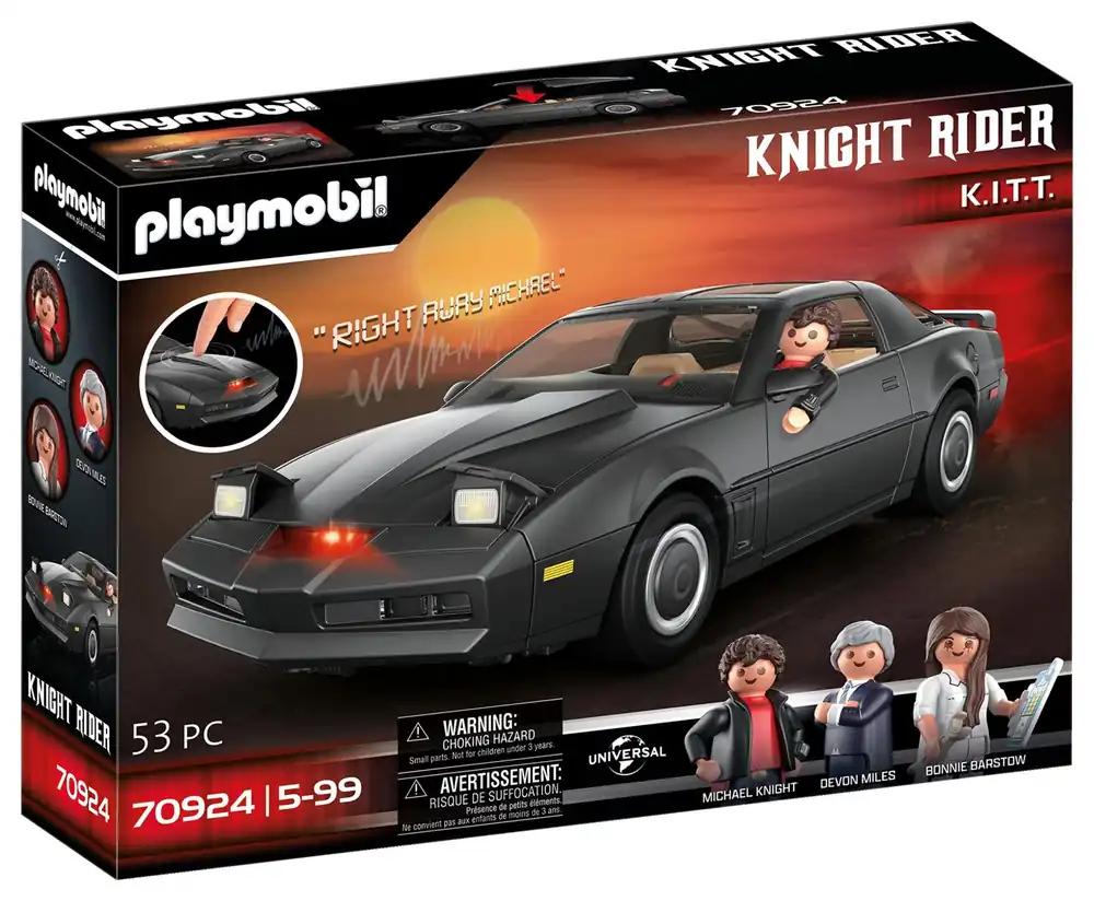 PLAYMOBIL 70924 Knight Rider – K.I.T.T., originaalse valguse ja heliga, Knight Rideri fännidele ja lastele, 5-99 aastat
