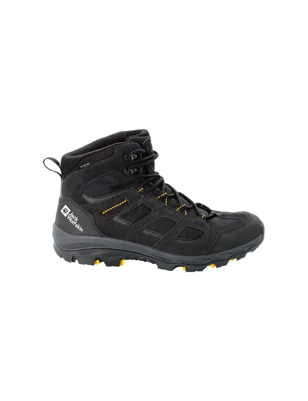 Jack Wolfskin meeste matkajalatsid Vojo 3 Texapore Mid M, must/kollane, 45 EU