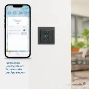 Homematic IP nutikas kodu seinanupp – 6-nuppu