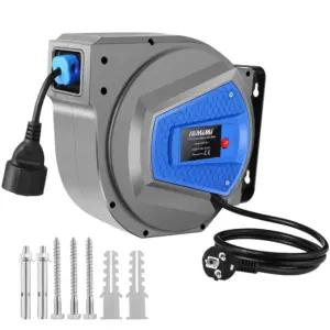 Himimi Automaatne Kaablitrummer 15m + 1m 1500W ~ 3000W Kaablirull Automaatne Elektritrummel