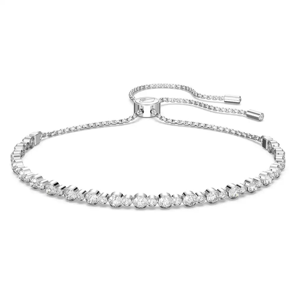 Swarovski Matrix Trilogy Käevõru, Valge, Rodineeritud