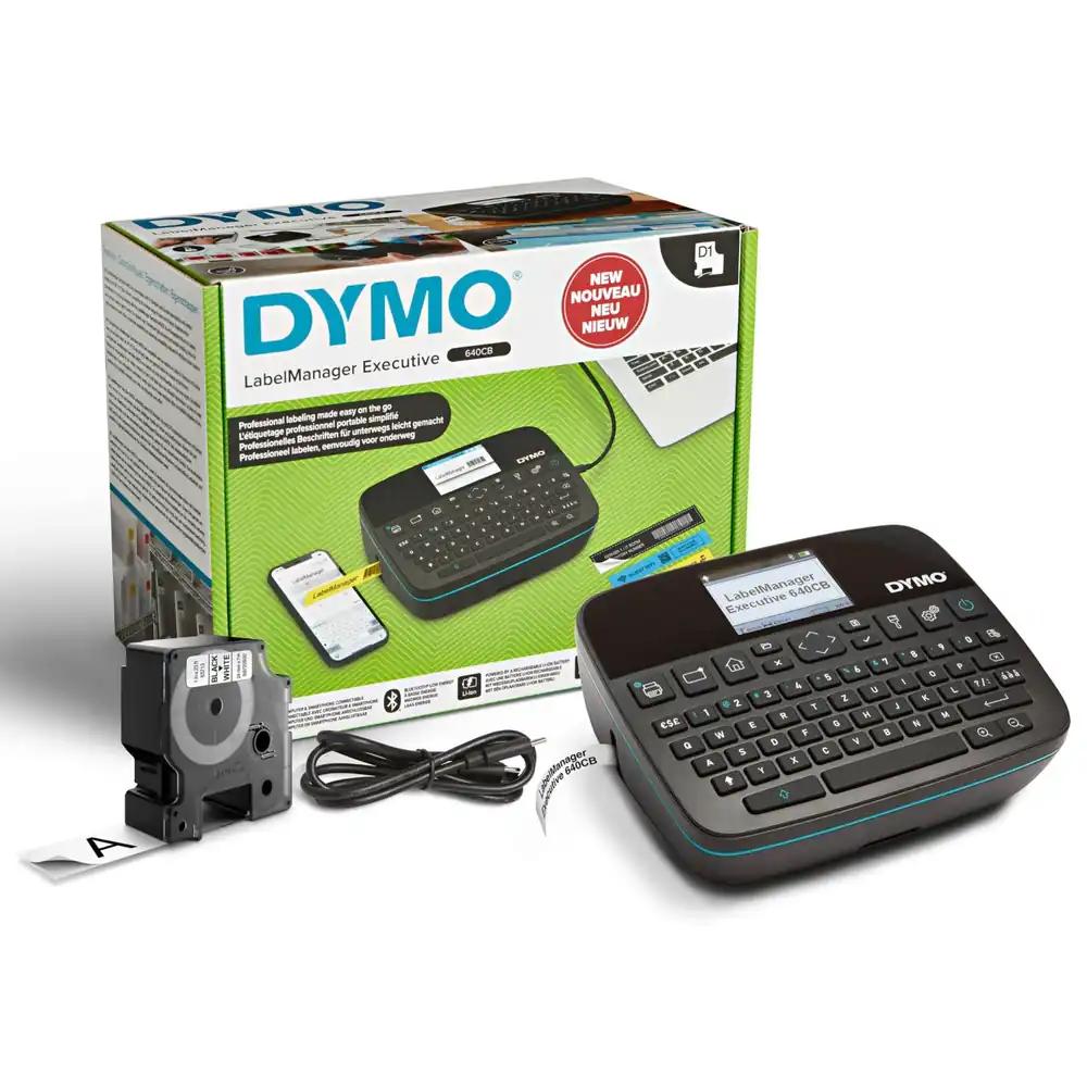 DYMO LabelManager Executive 640 CB kaasaskantav etiketiprinter | Kompaktne sildiprinter QWERTZ-klaviatuuriga | Bluetooth- ja USB-ühenduvus | Ühilduv D1 siltidega