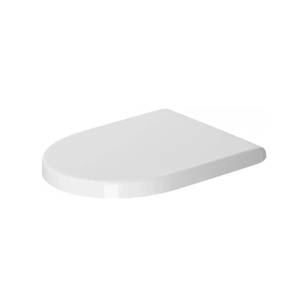 Duravit WC-istme Starck 3, Urea-Duroplastist tualetikaas, roostevabast terasest hinged, valge