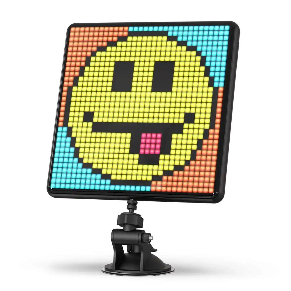 Divoom Pixoo-Max mitmeotstarbeline digitaalne pildiraam, 32 x 32 programmeeritav pikslikunsti LED-ekraan toa sisustuseks, aknasildiks, mänguritele, Bluetooth (must)