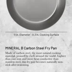 de Buyer MINERAL B PRO süsinikterasest praepann, 28 cm, pilt 2