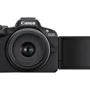 Canon EOS R50 hübriidkaamera + RF-S 18-45mm IS STM objektiiv – peeglita kaamera (digitaalkaamera autofookusega