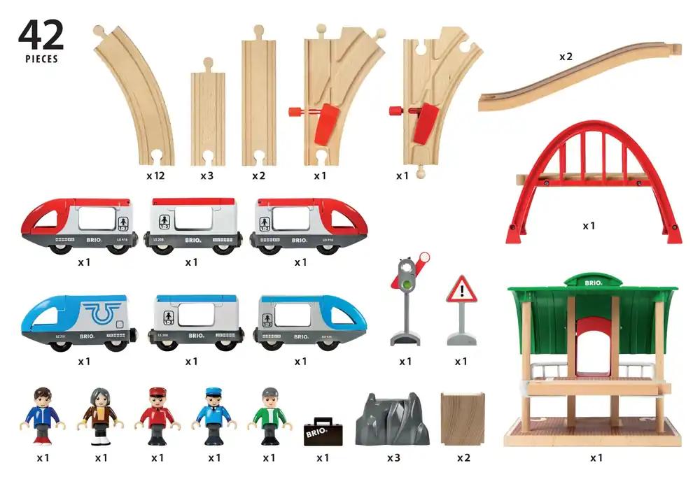 BRIO World 33512 suur reisirongikomplekt, 42 osa, alates 3. eluaastast, pilt 2