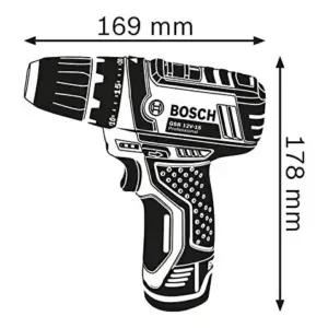 Bosch Professional 12V süsteemi akuga trell-kruvikeeraja GSR 12V-15 (sh 2x 2