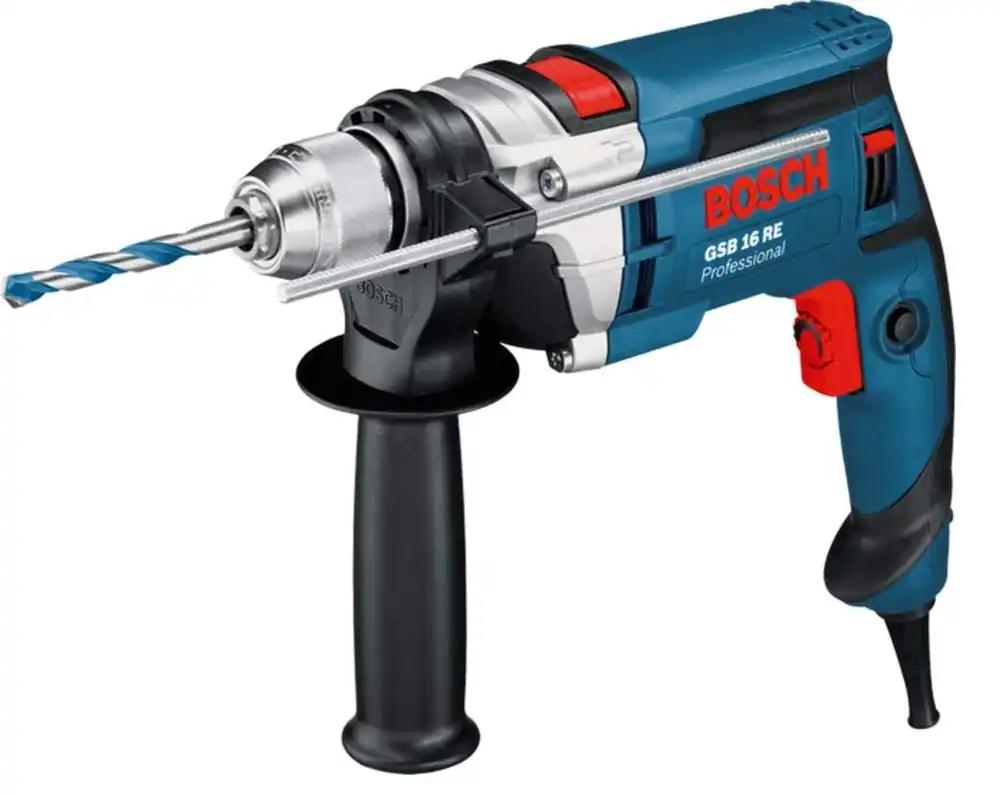 Bosch Professional Löökpuur GSB 16 RE (sh kiirpadrun 13mm, sügavuspiirik 210mm, lisakäepide, tööriistakohver)