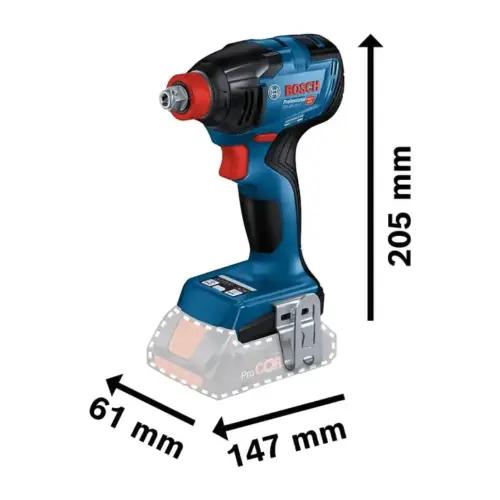 Bosch Professional 18V süsteemi aku löökmutrikeeraja GDX 18V-210 C (max. pöördemoment 210 Nm