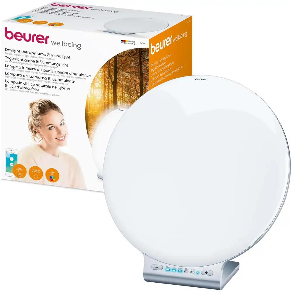 Beurer TL 100 2-in-1 LED päevavalguslamp ja meeleoluvalgus, värvivahetusega, mugav rakenduse juhtimine, 1 tk, valge