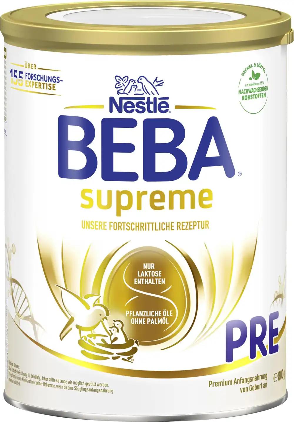 BEBA SUPREME PRE imikutoit alates sünnist, ainult laktoos, ilma palmiõlita, 6 x 800 g, pilt 2