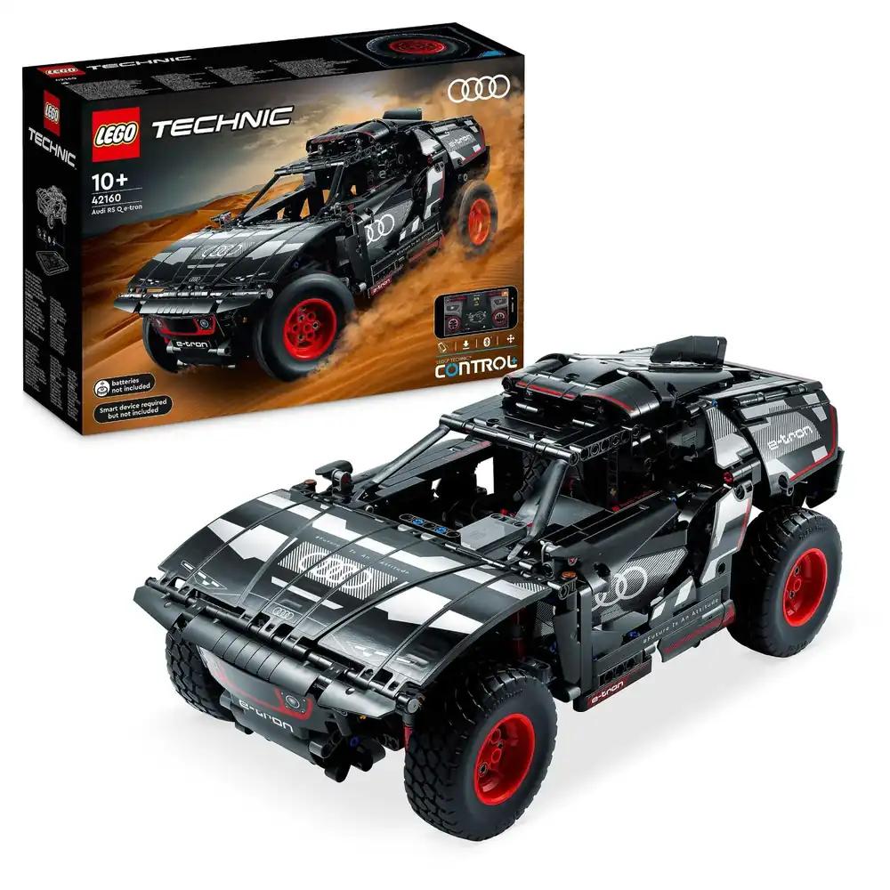 LEGO 42160 Technic Audi RS Q e-tron – Rakendusega juhitav RC-ralli-auto, Dakar-ralli maastikuauto, ehituskomplekt lastele ja autofännidele alates 10. eluaastast