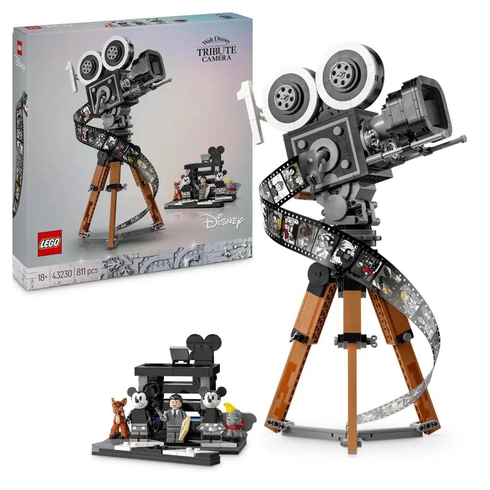 LEGO | Disney Kaamera – Austusavaldus Walt Disneyle, komplekt täiskasvanutele Miki ja Minni hiire minifiguuridega, Bambi ja Dumbo figuuridega, kingitus naistele, meestele ja fännidele, näidiseksponaat 43230