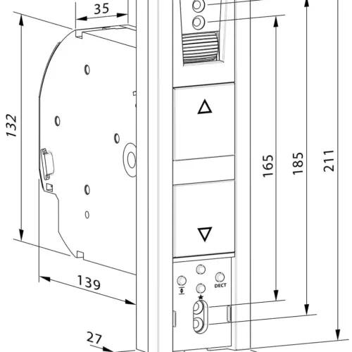 HOMEPILOT RolloTron pure DECT rihmamehaanik – elektriline rulooajam juhtmevaba ühendusega | sobib AVM FRITZ