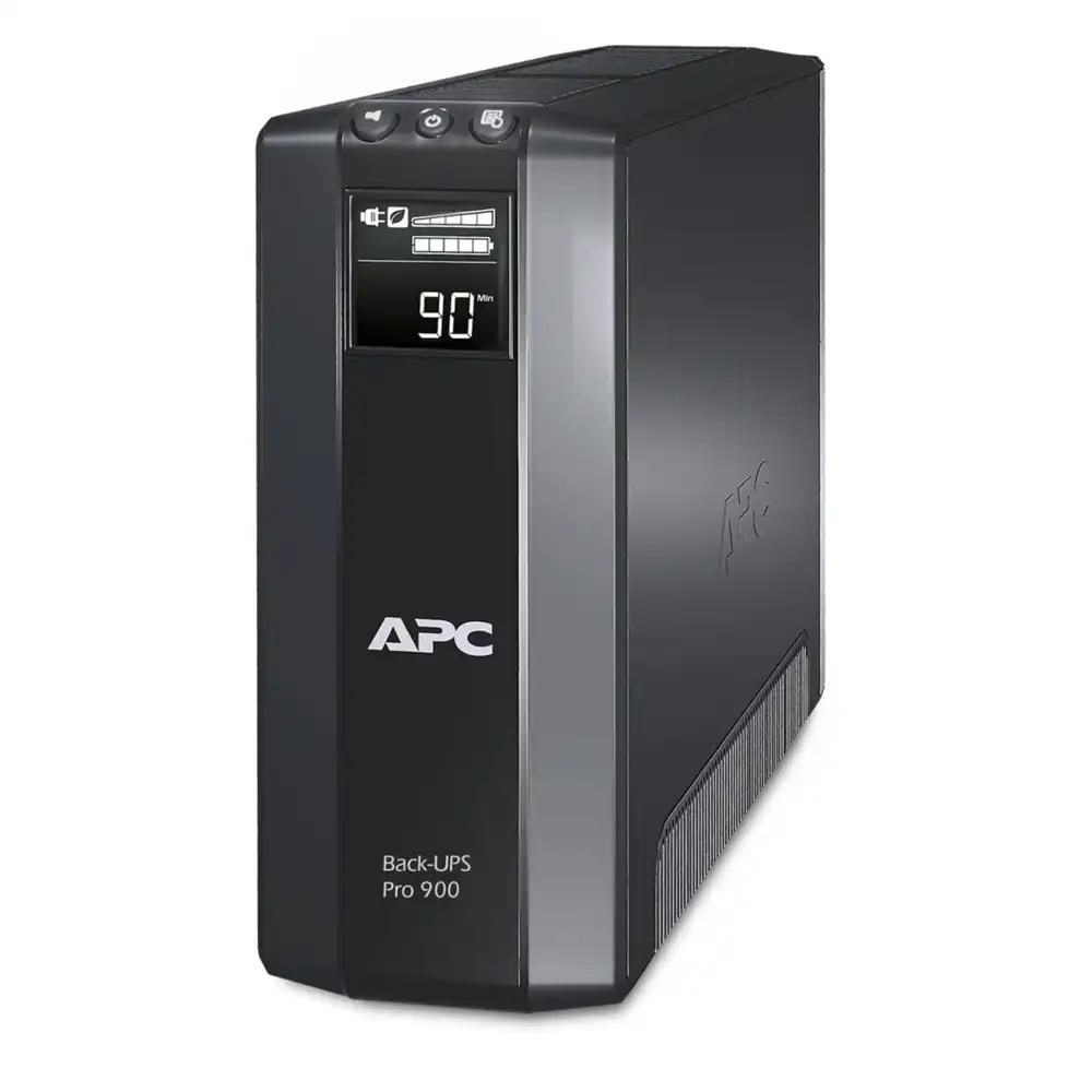 APC by Schneider Electric Back UPS PRO USV 900VA – BR900G-GR – 150 000 € seadmekaitsekindlustusega (5 Schuko väljundit, energiasäästufunktsioon, multifunktsionaalne ekraan)