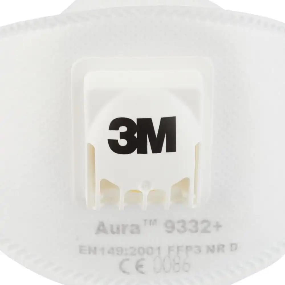 3M Aura 9332+ FFP3 osakestemask ventiiliga, 10 maski pakis, pilt 2