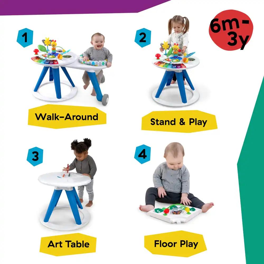 Baby Einstein Around We Grow 4-ühes mängulaud ja käimisabi, 360° pöörlev iste, alates 6 kuust, pilt 2