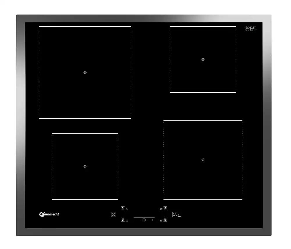 Bauknecht induktsioonpliidiplaat BQ 2760S FT / Booster / Puutetundlik juhtimine / Simmer-funktsioon / Järelsoojuse näidik / Tasane roostevabast terasest raam