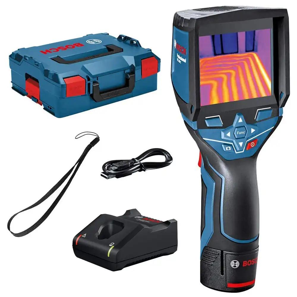 Bosch Professional 12V süsteemi termokaamera GTC 400 C, digitaalne (1x 12V aku + laadija, rakenduse funktsiooniga, temperatuuri vahemik: –10 °C kuni +400 °C, resolutsioon: 160 x 120 pikslit, L-Boxxis)