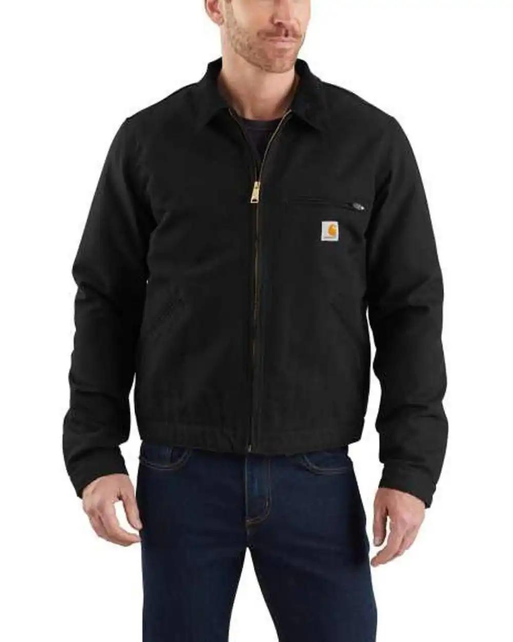 Carhartt meeste Detroit avar purjeriidest voodriga jakk, must, XL