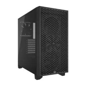 CORSAIR 3000D Airflow keskklassi PC-korpus – 3-Pin ventilaatorid – Nelja pesa GPU tugi – Toetab kuni 8x 120mm ventilaatorit – Kõrge õhuvoolu disain – Must