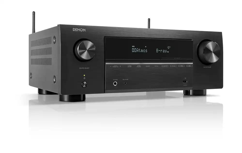 Denon AVR-X2800HDAB 7.2-kanaliline AV-vastuvõtja, HiFi-võimendi Dolby Atmos, DTS:X, 6 HDMI-sisendi ja 2 väljundiga, 8K HDMI, Bluetooth, DAB, WiFi, AirPlay 2, HEOS multiroom, Alexa ühilduv, must